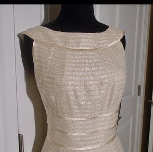 TAHARI ASL Woven Shimmer 'Betty' Sheath Dress NWT